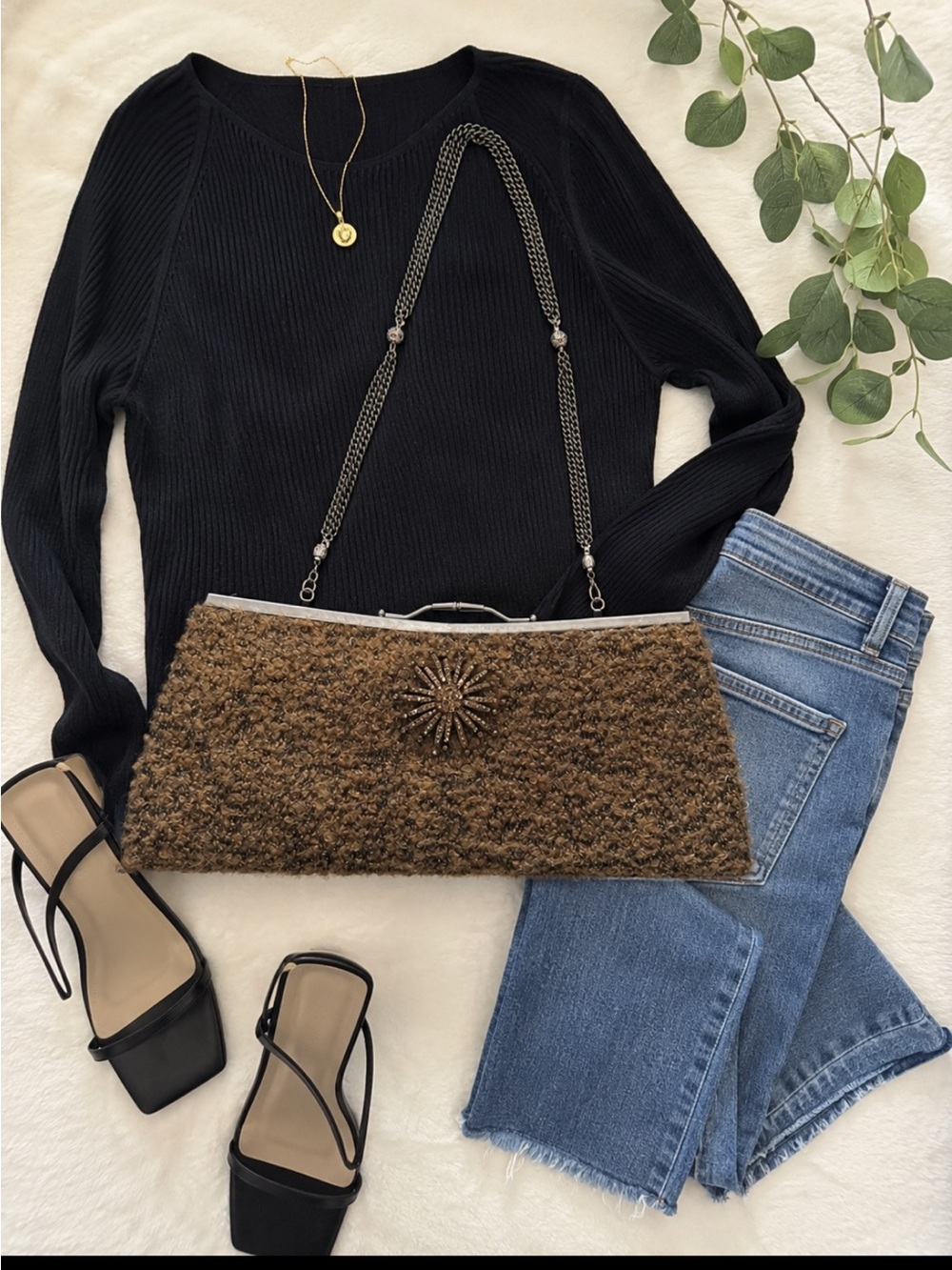 Liz Soto Vintage Boucle Clutch